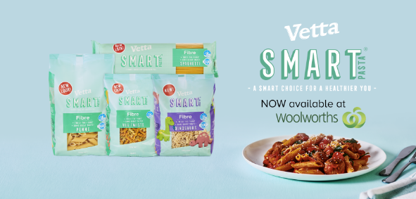 Vetta SMART Fibre Pasta now available in Woolworths!